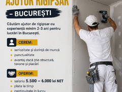 Ajutor rigipsar – Bucuresti